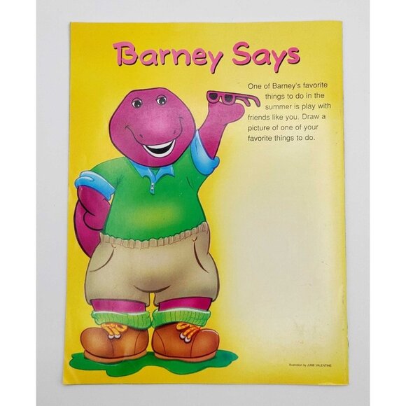 Barney Magazine July/Aug 1997 Hooray for Summer! - Picture 2 of 12